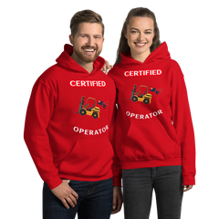 Forklift Superhero Certified Forklift Operator GW Unisex Hoodie