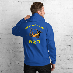 Forklift Ninja Lift Like a Pro Bro GY Unisex Hoodie