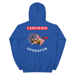 American Forklift Superhero Certified Forklift Operator GW Unisex Hoodie