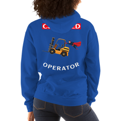 Forklift Superhero Certified Forklift Operator GW Unisex Hoodie