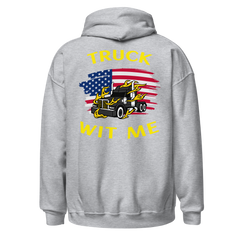 American Trucker Truck Wit Me BlkY Unisex Hoodie