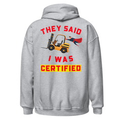 Forklift Superhero Forklift Certified GR Unisex Hoodie