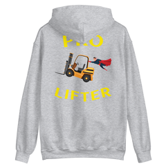 Forklift Superhero Pro Lifter GY Unisex Hoodie