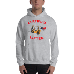 Forklift Superhero Certified Forklift Lifter GR Unisex Hoodie