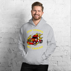 Trucker in Flames Stay Loaded My Friend RY Unisex Hoodie