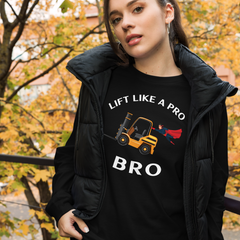 Forklift Superhero Lift Like a Pro Bro GW Unisex Long Sleeve Tee