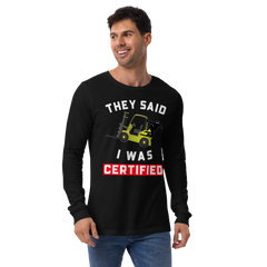 Forklift Ninja Forklift Certified YW Unisex Long Sleeve Tee