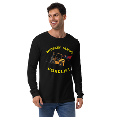 Forklift Superhero Whiskey Tango Forklift GY Unisex Long Sleeve Tee