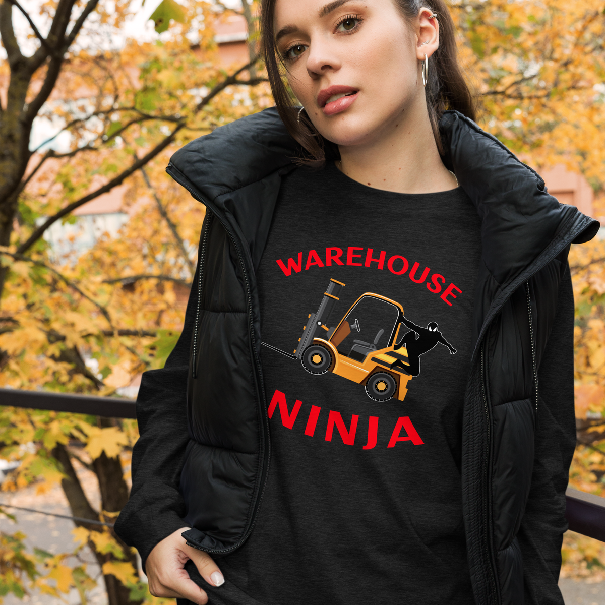 Forklift Ninja Warehouse Forklift Ninja GR Unisex Long Sleeve Tee