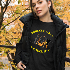 Forklift Ninja Whiskey Tango Forklift GY Unisex Long Sleeve Tee