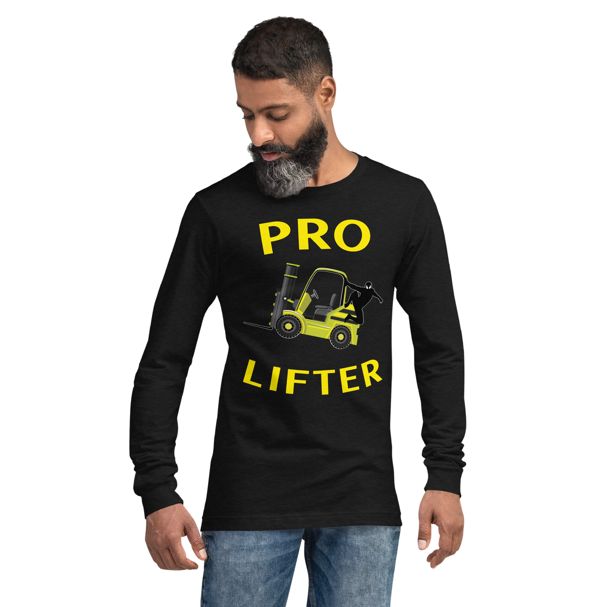 Forklift Ninja Pro Lifter YY Unisex Long Sleeve Tee