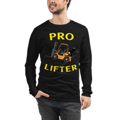 Forklift Ninja Pro Lifter GY Unisex Long Sleeve Tee