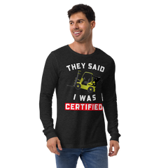 Forklift Ninja Forklift Certified YW Unisex Long Sleeve Tee