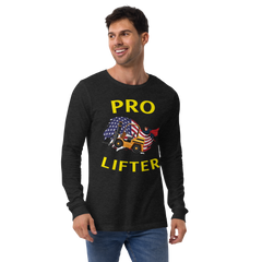 American Forklift Superhero Pro Lifter GY Unisex Long Sleeve Tee