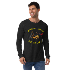 Forklift Superhero Whiskey Tango Forklift GY Unisex Long Sleeve Tee