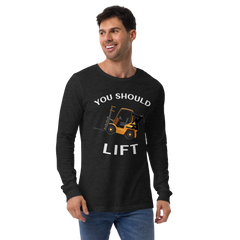 Forklift Ninja You Should Lift GW Unisex Long Sleeve Tee