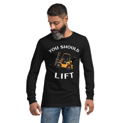 Forklift Ninja You Should Lift GW Unisex Long Sleeve Tee