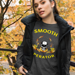 Twin Forklift Skull In Smooth Operator YY Unisex Long Sleeve Tee