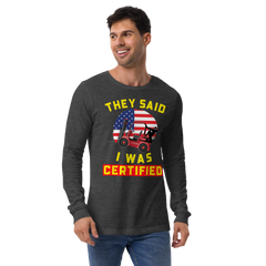 American Forklift Ninja Forklift Certified RY Unisex Long Sleeve Tee