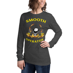 Twin Forklift Skull In Smooth Operator YY Unisex Long Sleeve Tee