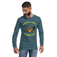 Forklift Ninja Whiskey Tango Forklift GY Unisex Long Sleeve Tee