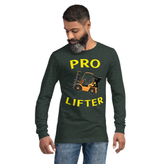 Forklift Ninja Pro Lifter GY Unisex Long Sleeve Tee