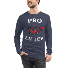 Forklift Superhero Pro Lifter RW Unisex Long Sleeve Tee