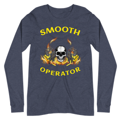 Twin Forklift Skull In Smooth Operator YY Unisex Long Sleeve Tee