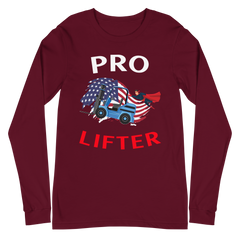 American Forklift Superhero Pro Lifter WBR Unisex Long Sleeve Tee