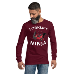 Forklift Ninja RW Unisex Long Sleeve Tee