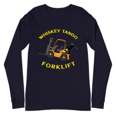 Forklift Ninja Whiskey Tango Forklift GY Unisex Long Sleeve Tee