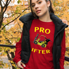 Forklift Ninja Pro Lifter YY Unisex Long Sleeve Tee