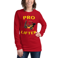 Forklift Ninja Pro Lifter GY Unisex Long Sleeve Tee