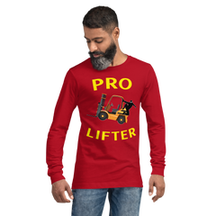 Forklift Ninja Pro Lifter GY Unisex Long Sleeve Tee