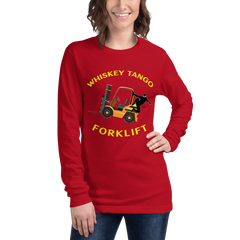 Forklift Ninja Whiskey Tango Forklift GY Unisex Long Sleeve Tee