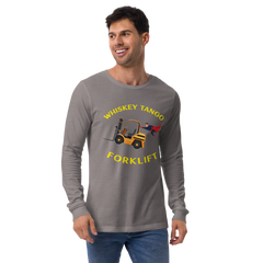 Forklift Superhero Whiskey Tango Forklift GY Unisex Long Sleeve Tee