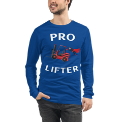 Forklift Superhero Pro Lifter RW Unisex Long Sleeve Tee