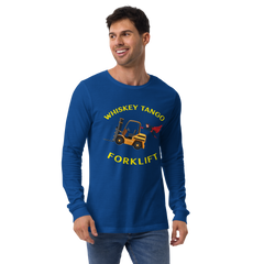 Forklift Superhero Whiskey Tango Forklift GY Unisex Long Sleeve Tee