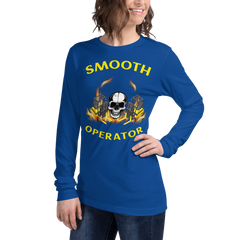 Twin Forklift Skull In Smooth Operator YY Unisex Long Sleeve Tee