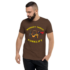 Forklift Superhero Whiskey Tango Forklift GY Short sleeve t-shirt