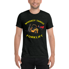 Forklift Superhero Whiskey Tango Forklift GY Short sleeve t-shirt