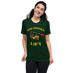 Forklift Superhero You Should Lift GY Short sleeve t-shirt