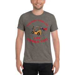 Forklift Superhero, You Don't Fork Life, Life Forks You GR Short sleeve t-shirt