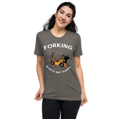 Forklift Ninja Forking Makes Me Happy GW Short sleeve t-shirt