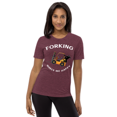 Forklift Ninja Forking Makes Me Happy GW Short sleeve t-shirt