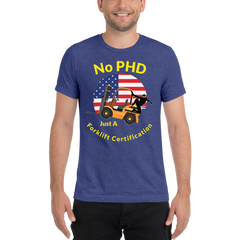 American Forklift Ninja, No PHD, Just A Forklift Certification GY Short sleeve t-shirt