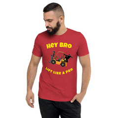 Forklift Ninja Hey Bro Lift Like a Pro GY Short sleeve t-shirt