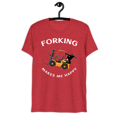 Forklift Ninja Forking Makes Me Happy GW Short sleeve t-shirt