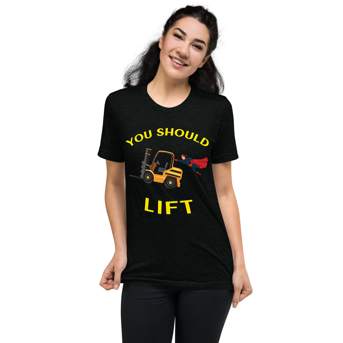 Forklift Superhero You Should Lift GY Short sleeve t-shirt