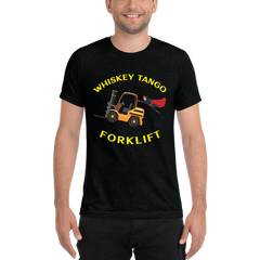 Forklift Superhero Whiskey Tango Forklift GY Short sleeve t-shirt